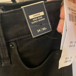 Abercrombie Simone Black Denim BNWT